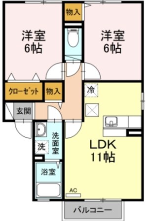 アタラクシア Aの物件間取画像